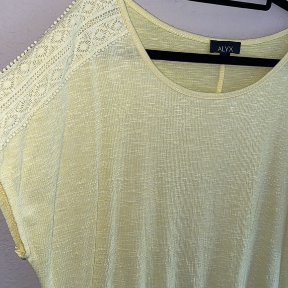 ALYX yellow blouse elastic waist size X Large - Picture 8 of 8